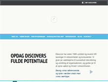 Tablet Screenshot of discover.dk